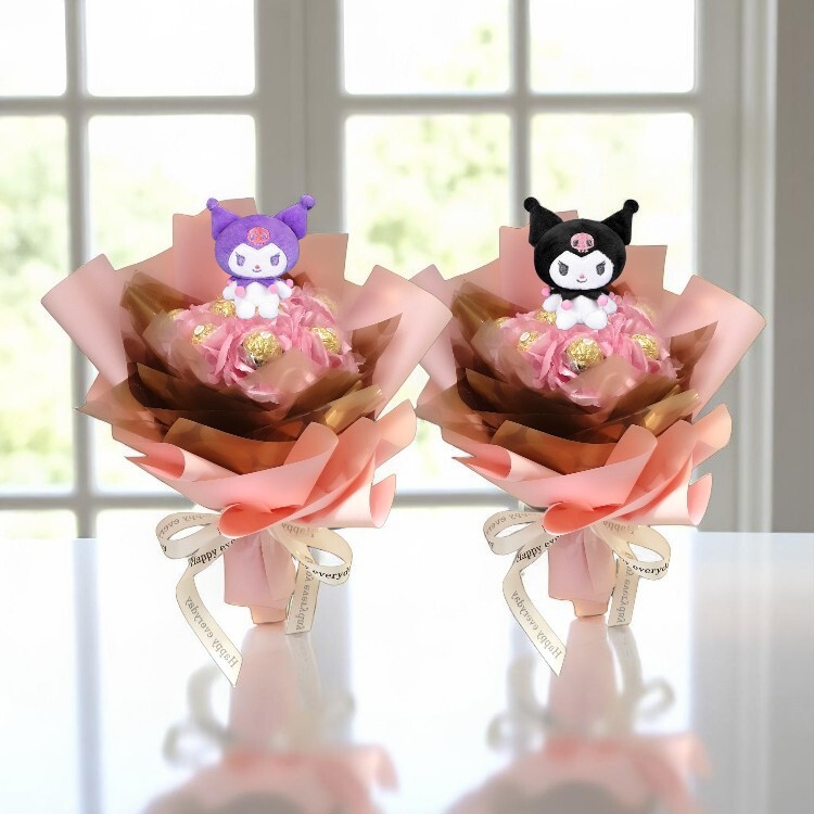 庫洛米酷洛米,畢業熊,史迪奇金莎花束,九朵金莎花束