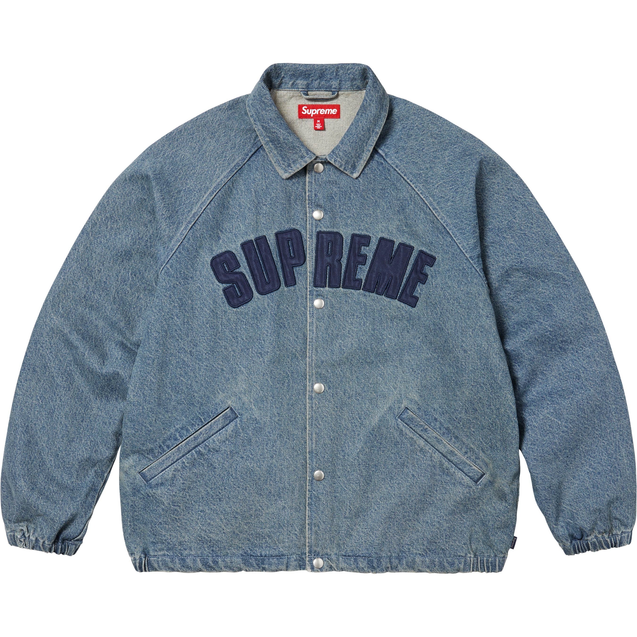 SUPREME SS25 ARC DENIM COACHES JACKET Washed Indigo