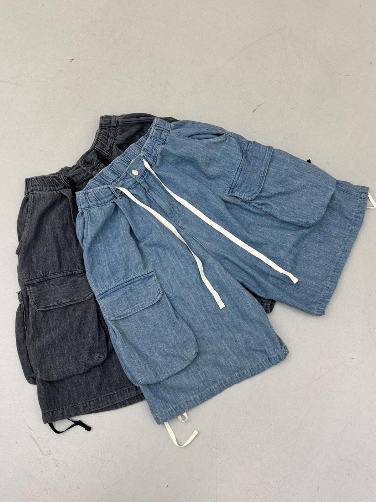 洗水工裝牛仔短褲 FARMERS-087P