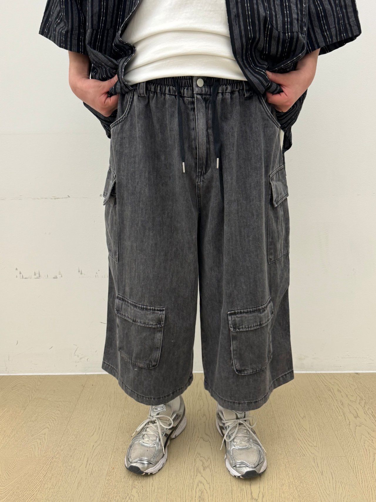 洗水工裝牛仔短褲 FARMERS-088P