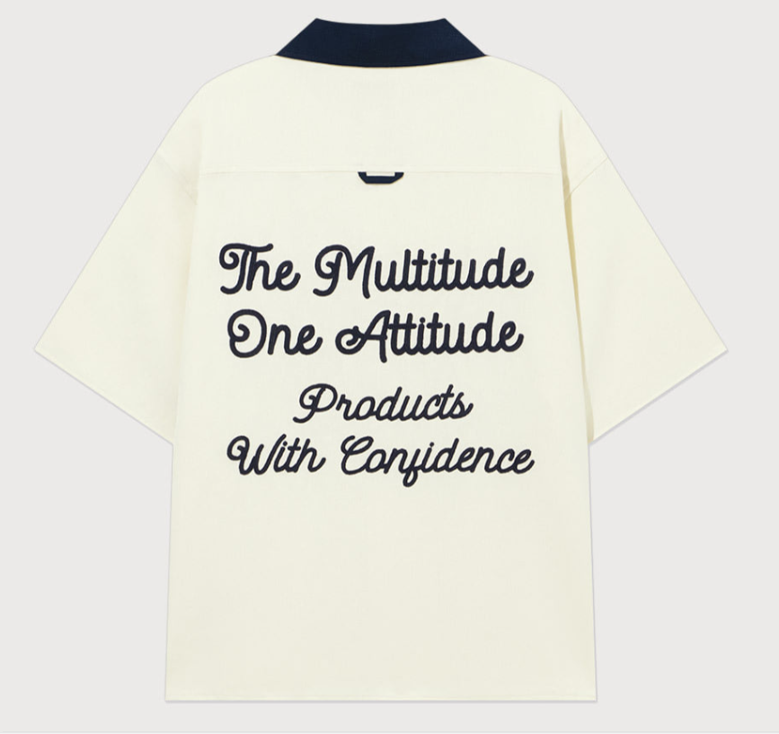 COVERNAT Lettering Half Shirt Green JUN25