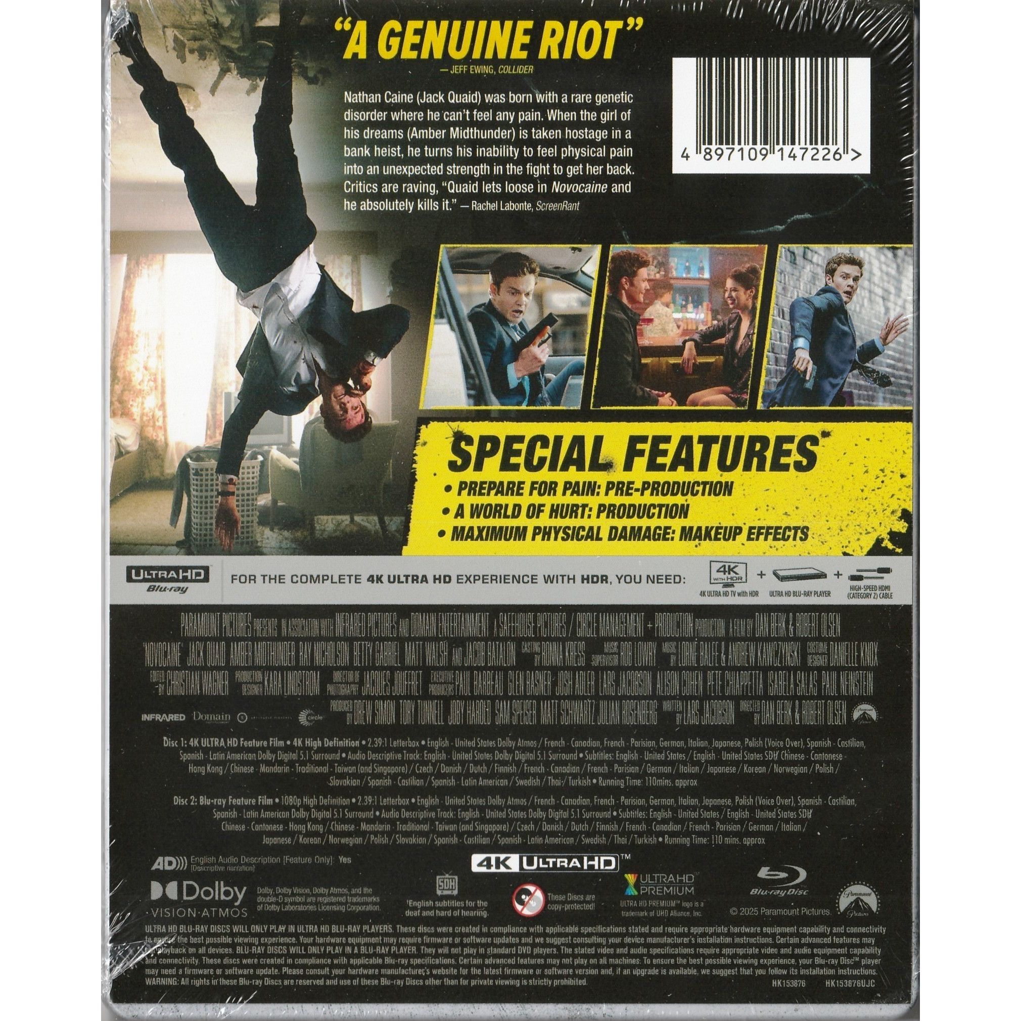 無痛俠 (2025) (鐵盒裝) (4K Ultra HD + Blu-ray)