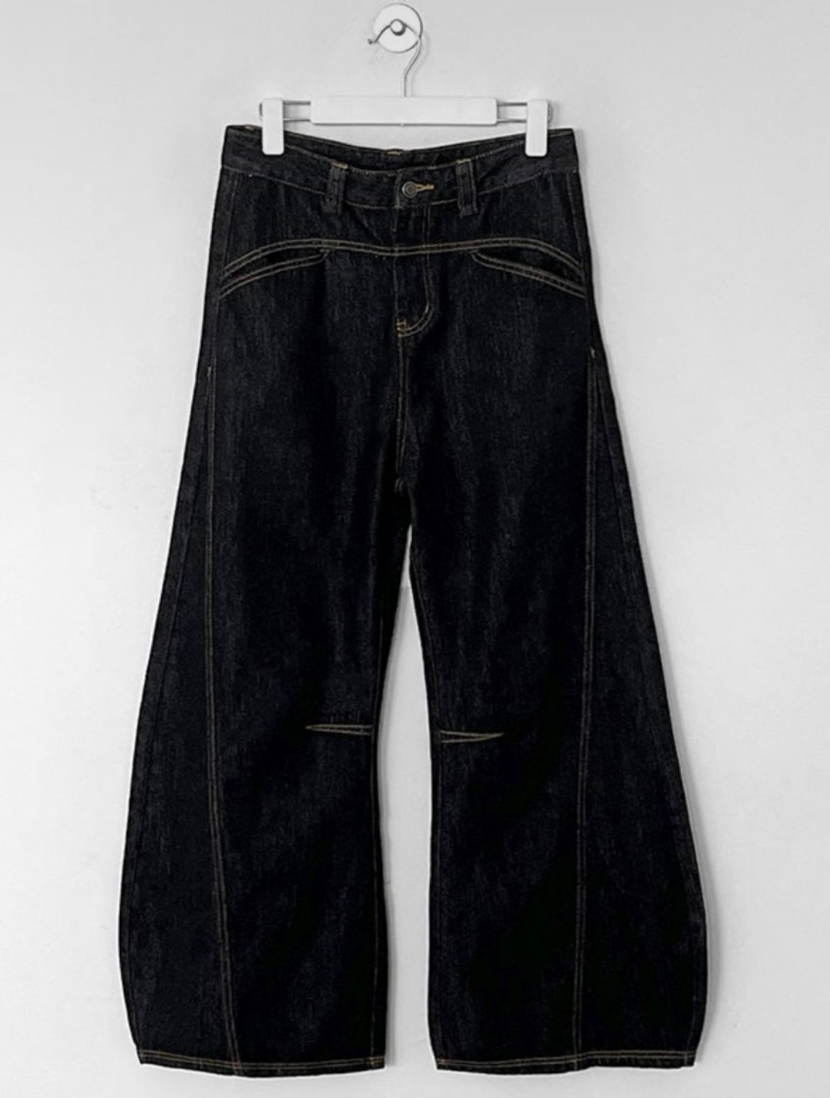 淨色牛仔彎刀褲 LEGIT-056P