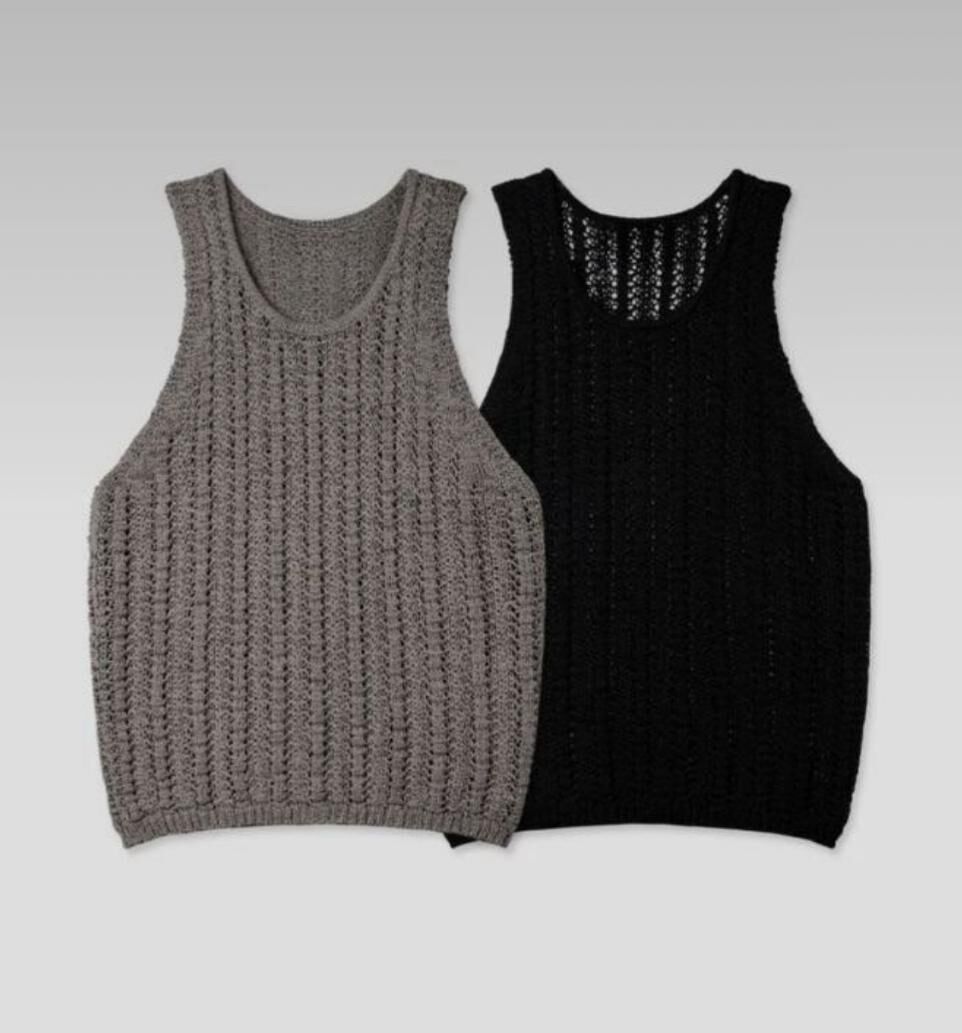 淨色針織背心 LEGIT-057V