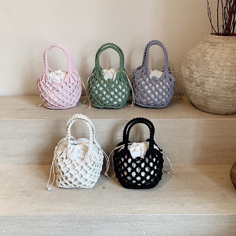 渡假編織手提包