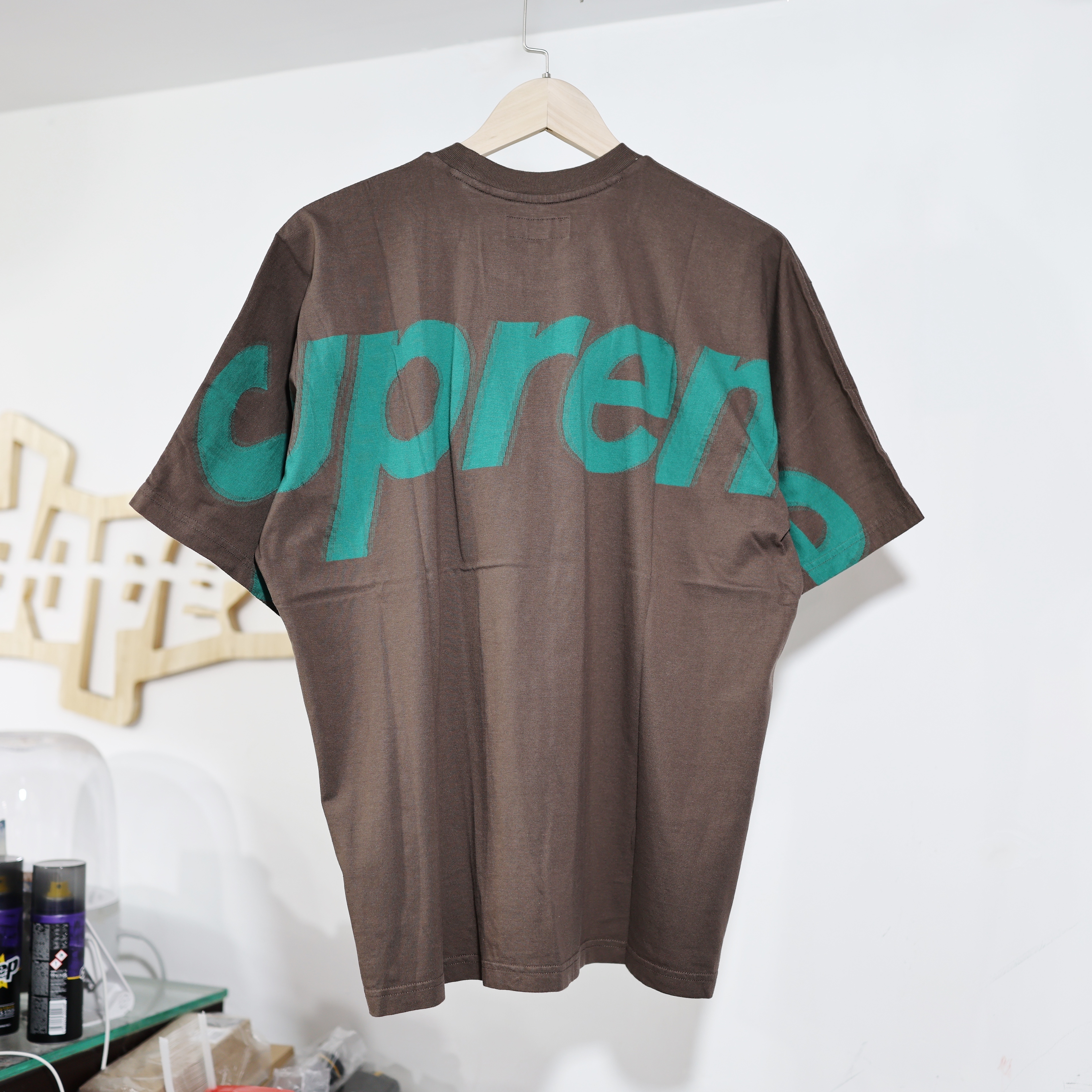 SUPREME SS25 INTARSIA S/S TOP BROWN
