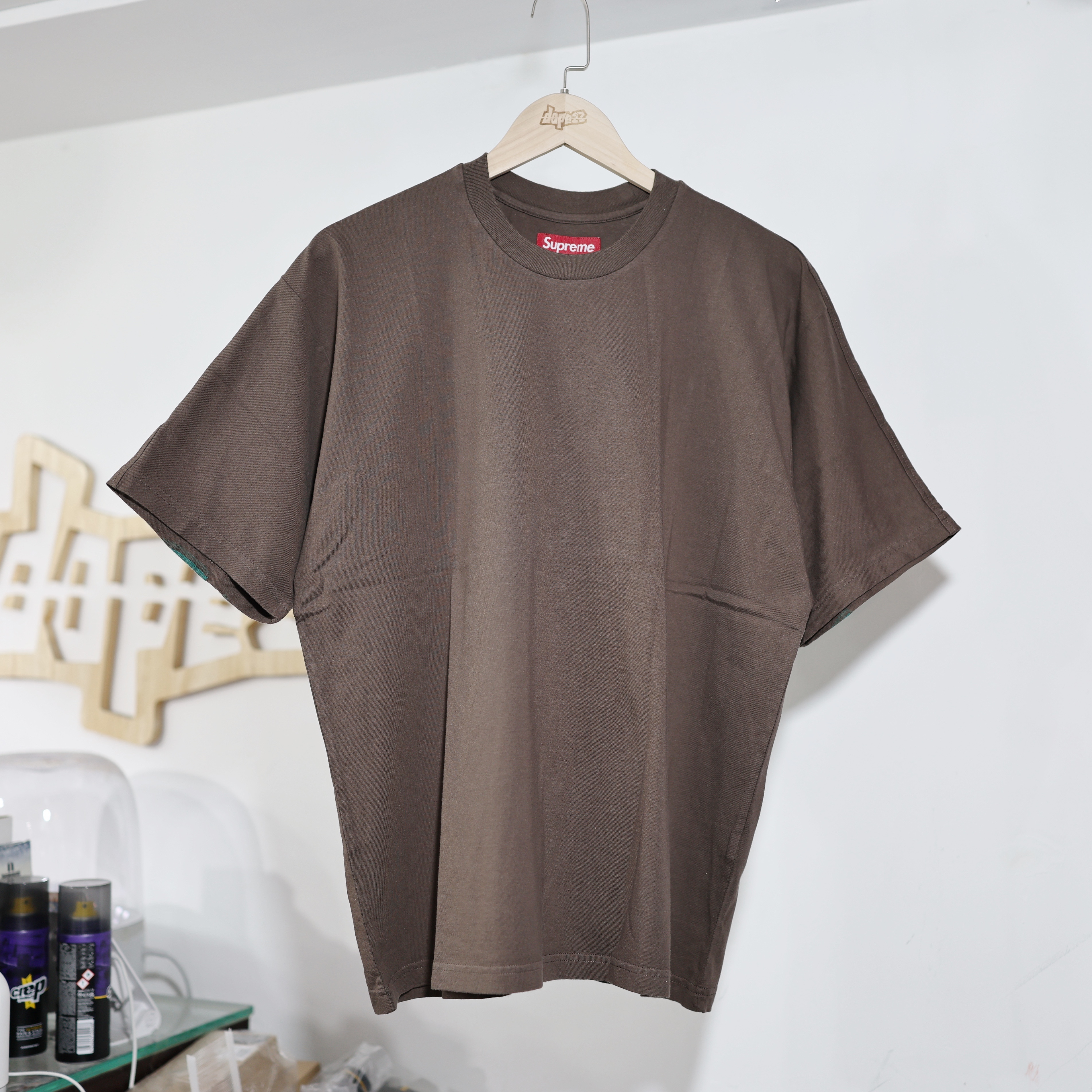 SUPREME SS25 INTARSIA S/S TOP BROWN