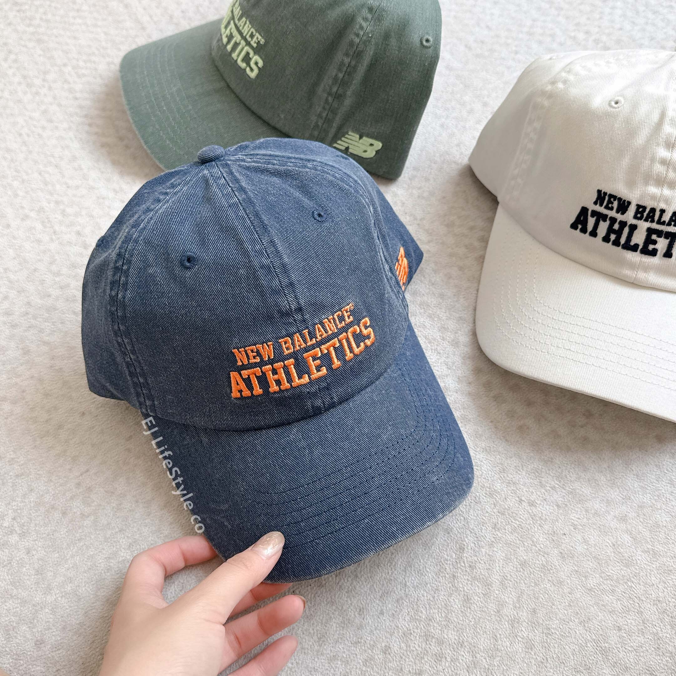 NEW BALANCE NB 刺繡老帽 復古洗舊 刺繡LOGO 白色 復古綠 牛仔藍 LAH51014 / 現貨
