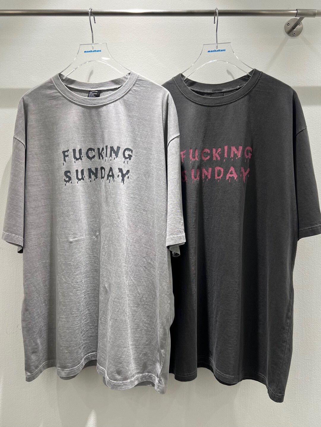 洗水英文字短袖Tee manhattans-039T