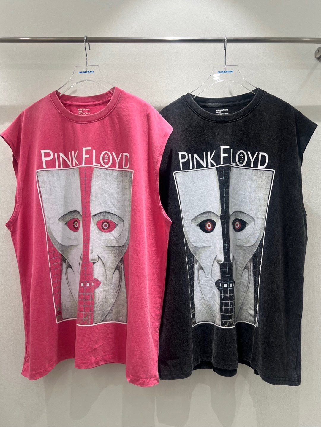 Oversize英文字圖案背心 manhattans-040V