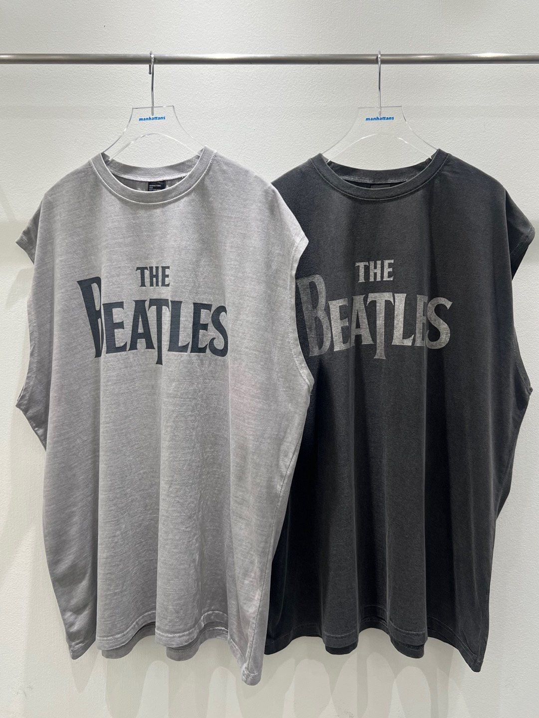 Oversize英文字背心 manhattans-041V