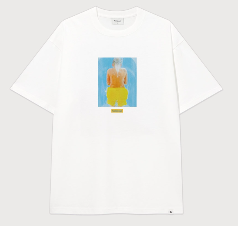 COVERNAT [YOSIGO] Slide Cruise T-shirt White  JUN25