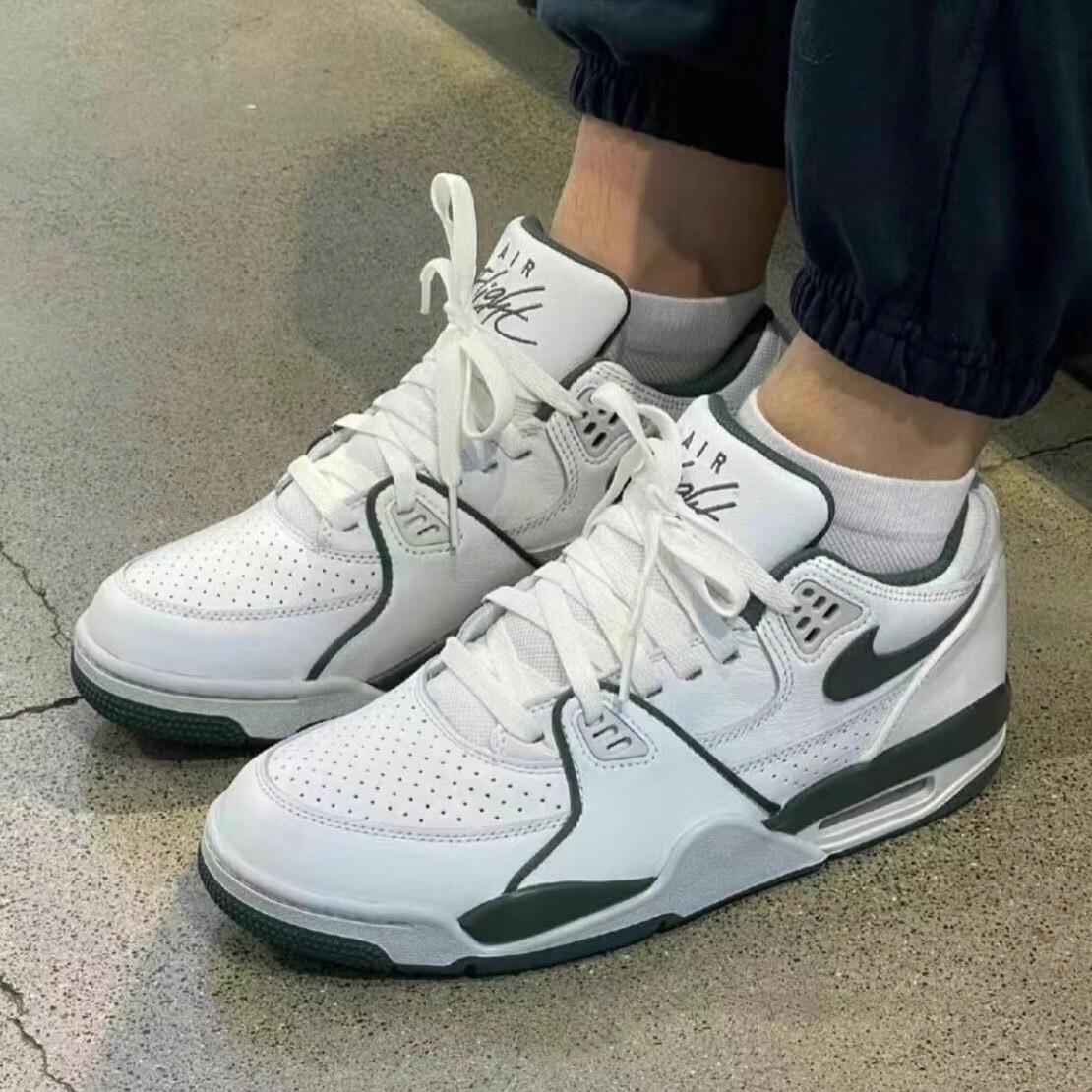 Nike Air Flight '89 Low Gorge Green 復古白綠 氣墊 緩震 運動休閒鞋