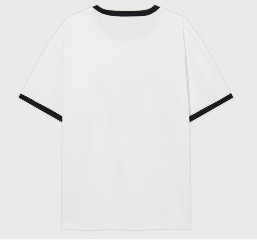 COVERNAT Sunsunbathing Ringer T-shirt White JUN25