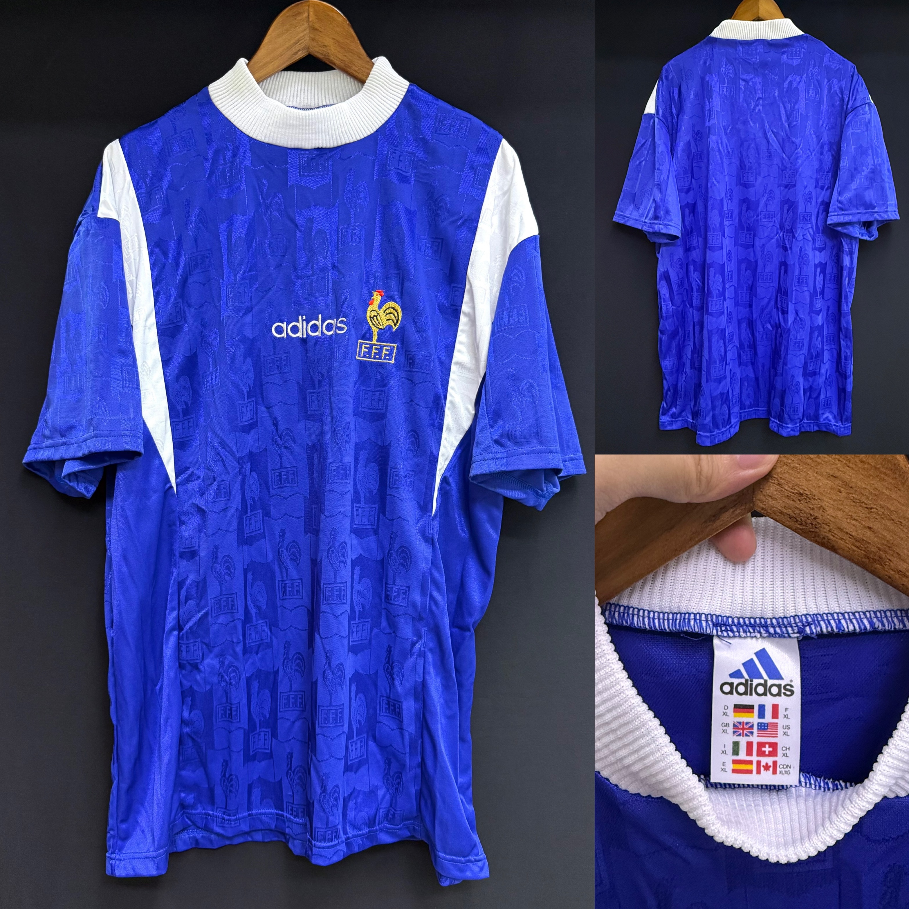France 1996 Adidas Training Shirt