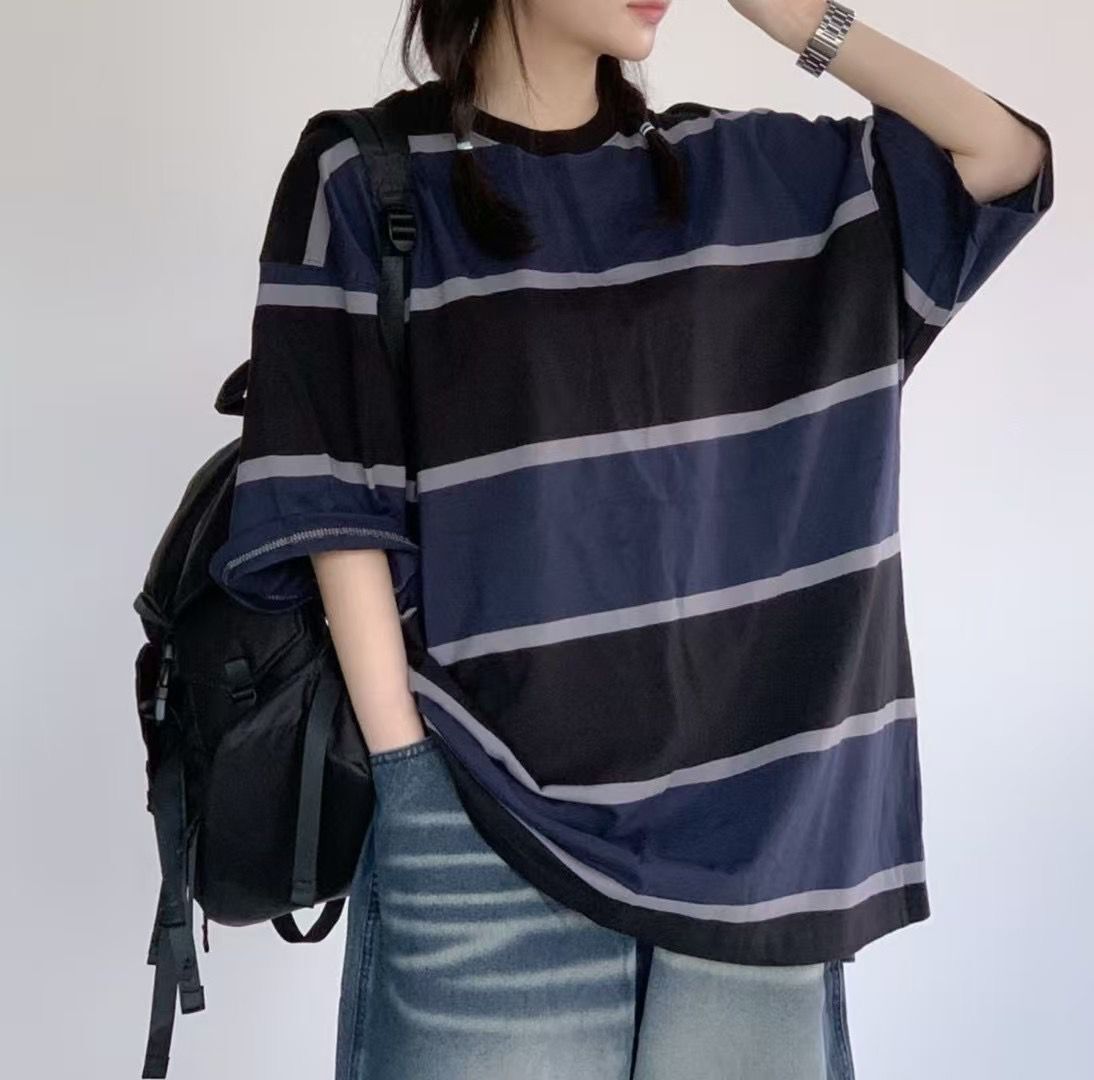 橫間短袖Tee T5736