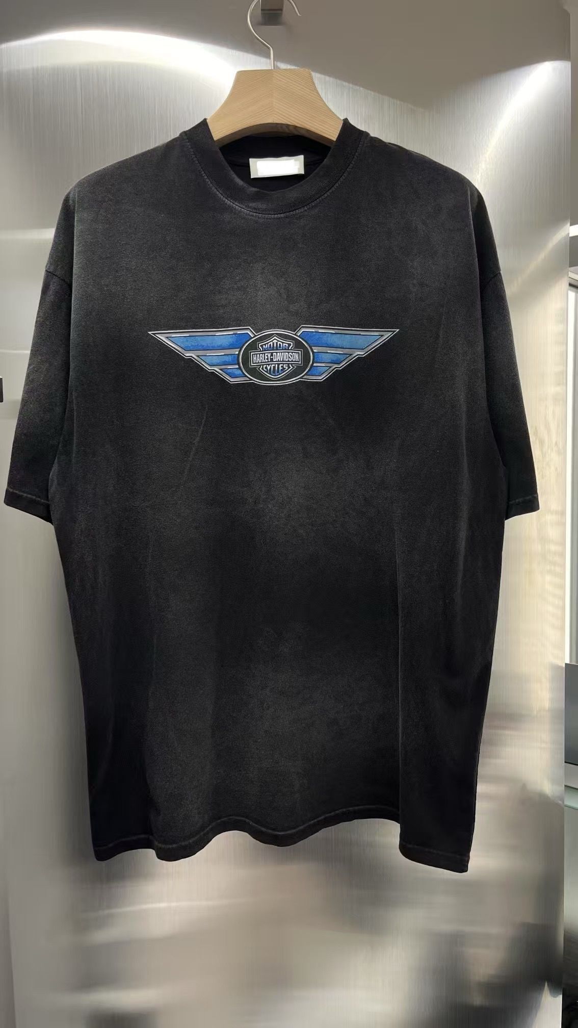 洗水英文字圖案短袖Tee T5733