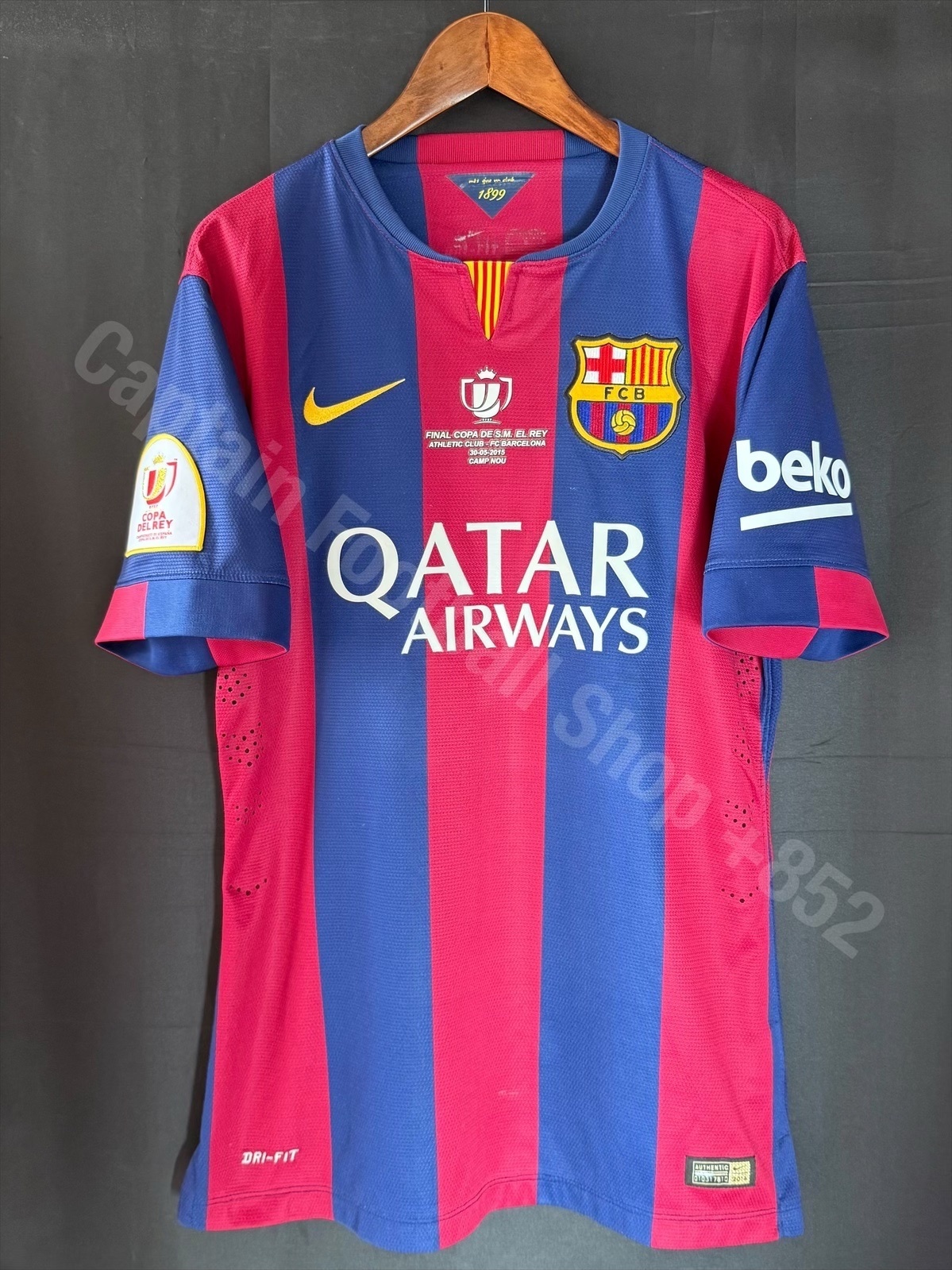 (球員版) 巴塞隆拿 2014-2015 西班牙國王盃 Nike 主場球員版球衣 #10 MESSI