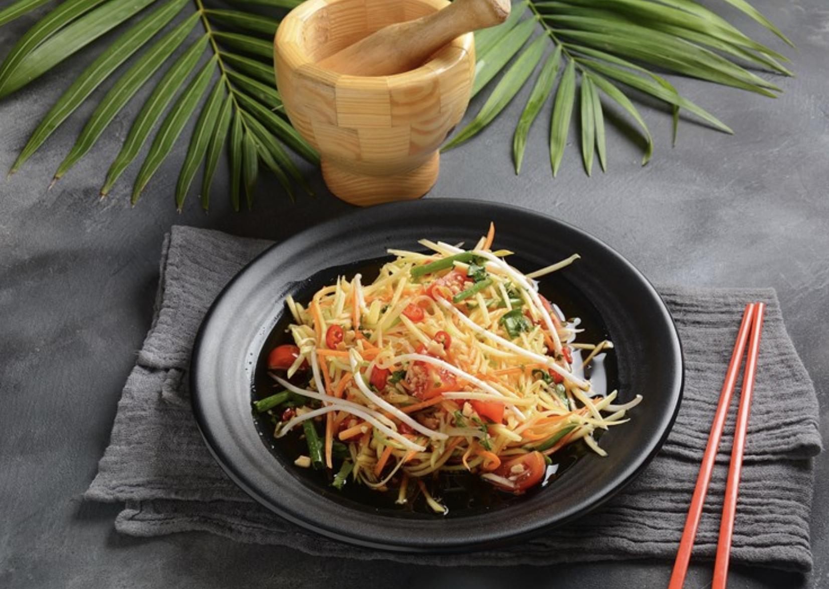 素食泰式涼拌木瓜絲