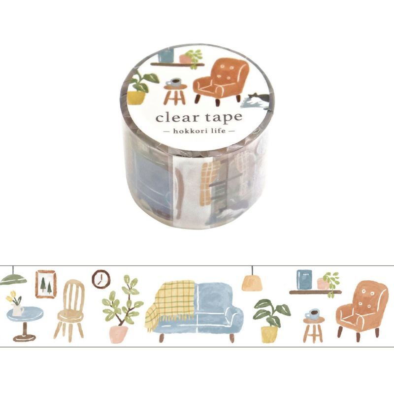 傢俱 hokkori life系列 霧面透明PET膠帶｜日本Mind Wave