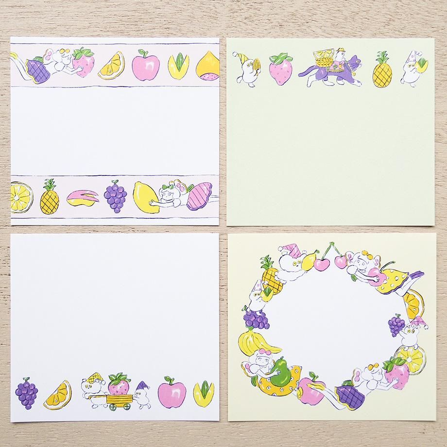 北澤平祐_豐富水果 120枚便條本 memo｜日本表現社