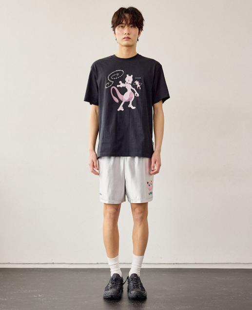 COVERNAT Pokemon Spin Nylon Pants Silver JUN25