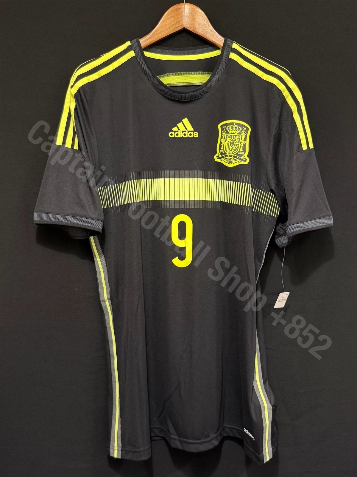 (Player Issue) Spain 2014 Adidas Away Player Issue Shirt #9 TORRES