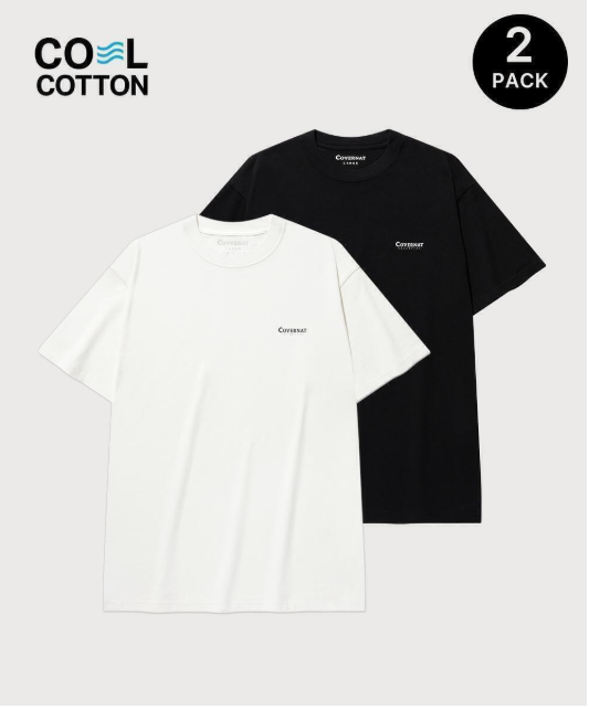 COVERNAT  [2PACK] 酷炫棉質 T 恤    JUN25