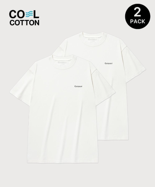COVERNAT  [2PACK] 酷炫棉質 T 恤    JUN25