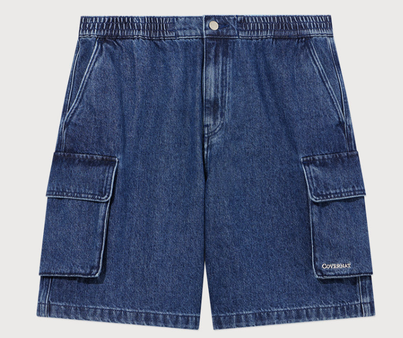 COVERNAT  牛仔工裝短褲   JUN25