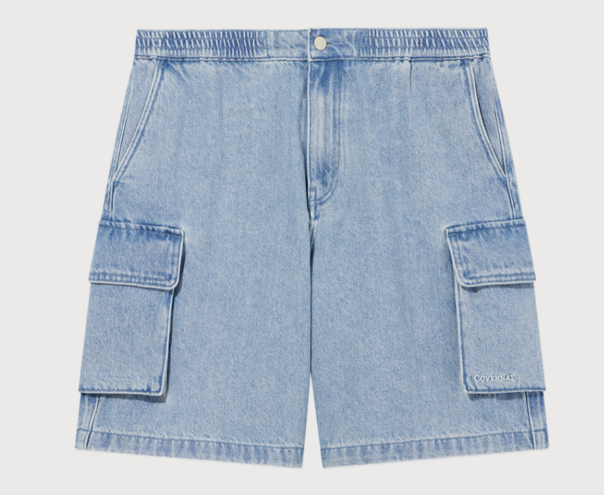 COVERNAT  牛仔工裝短褲   JUN25