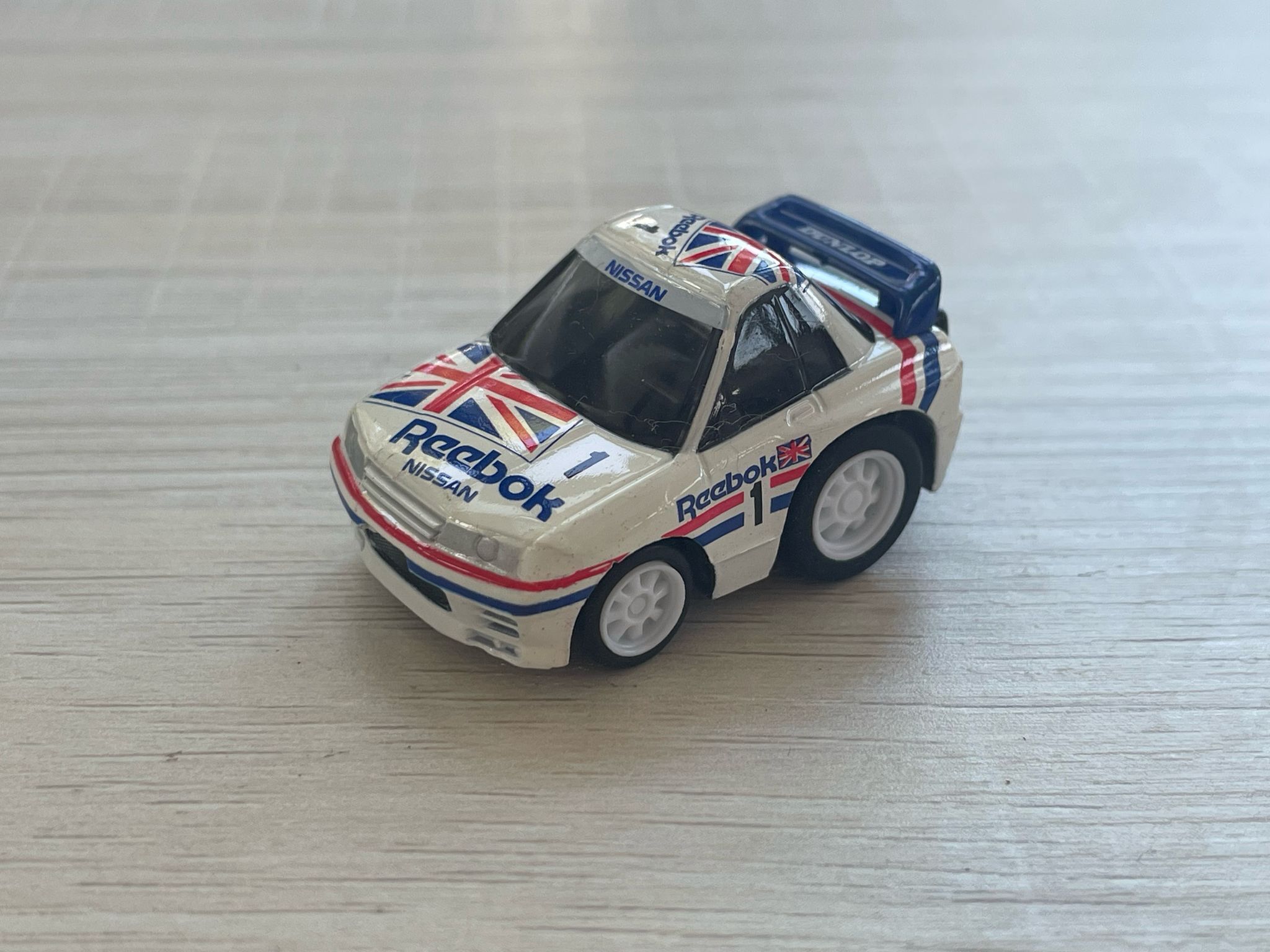 CHORO Q CHIBIKKO NISSAN SKYLINE GT-R R32 REEBOK NO.1