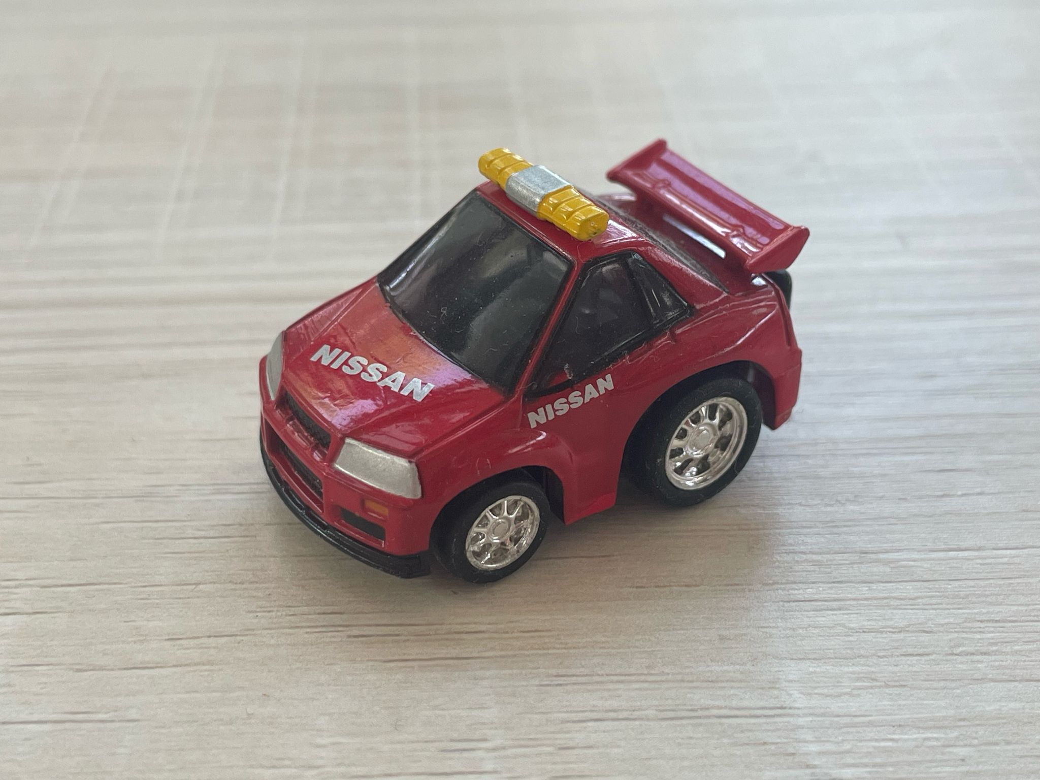 CHORO Q CHIBIKKO NISSAN SKYLINE GT-R R34 SAFETY CAR RED