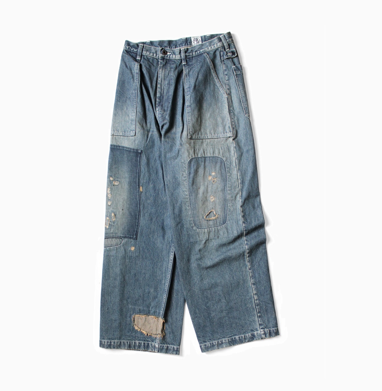 KAPITAL 14OZ DENIM FATIGUE BAGGY PANTS (Rushfield Remake) - PRE ORDER ITEM (預訂中)