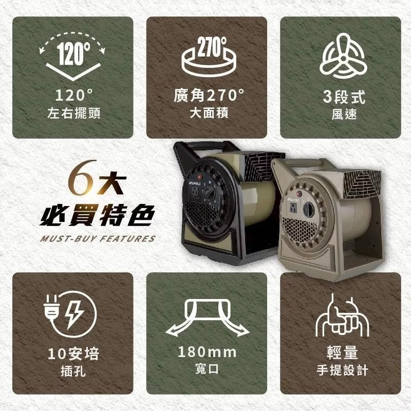 【SANSUI山水】疾風擺頭渦輪扇(含收納袋) ｜新版可擺頭 SZF-66D SZF-88G BA11