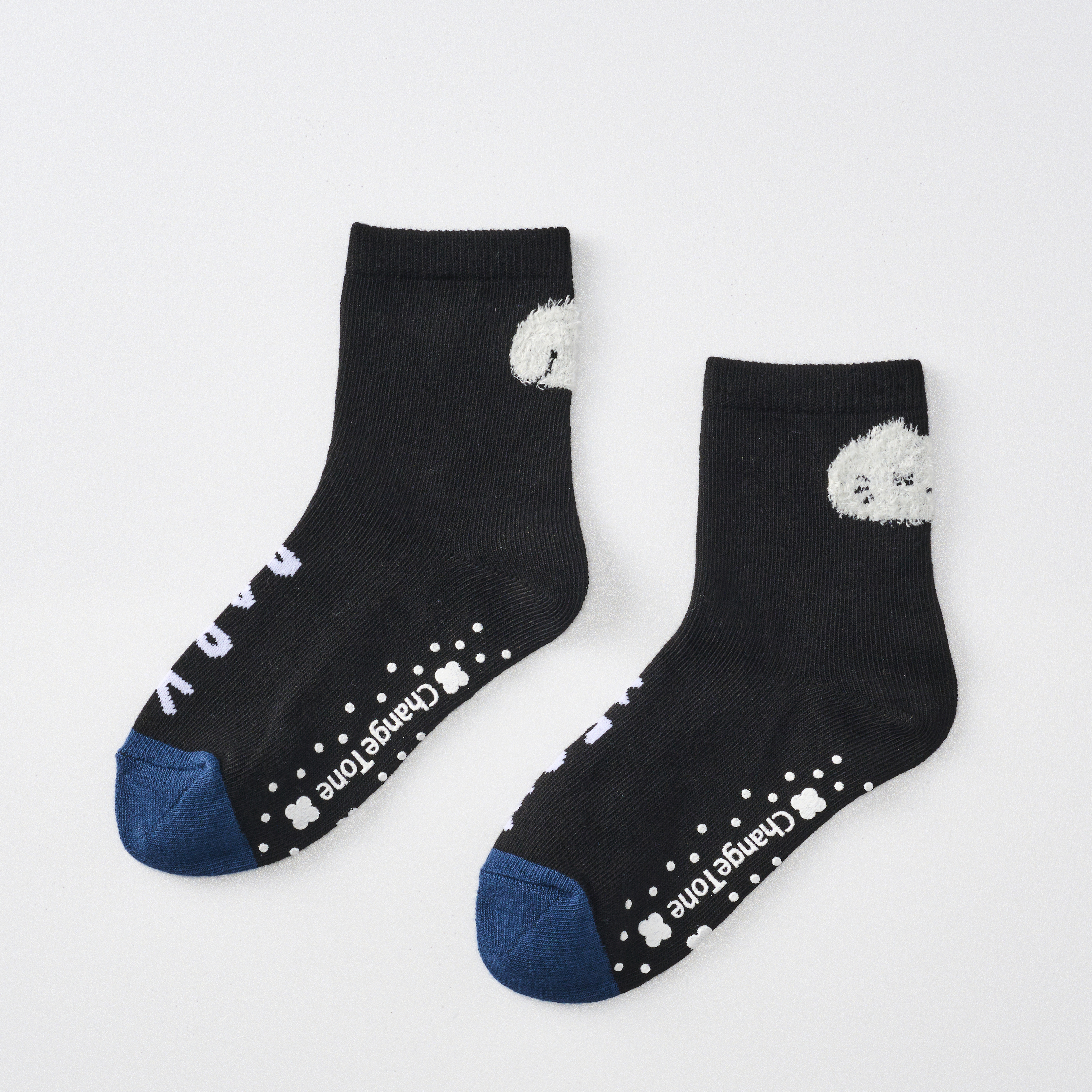 大頭毛毛貓狗〈黑/兒童款〉