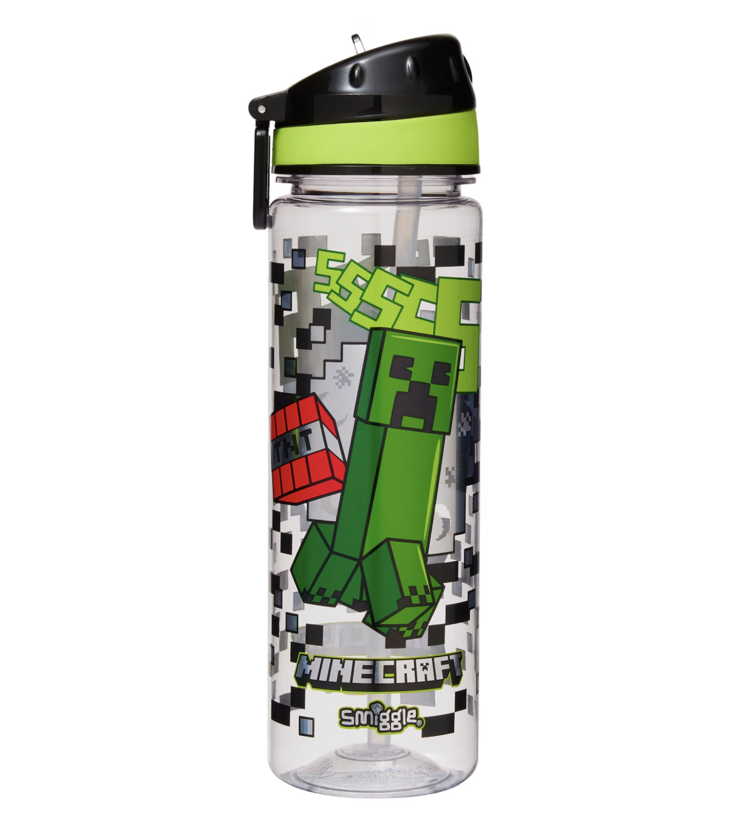 Smiggle Minecraft 飲管水樽 650Ml