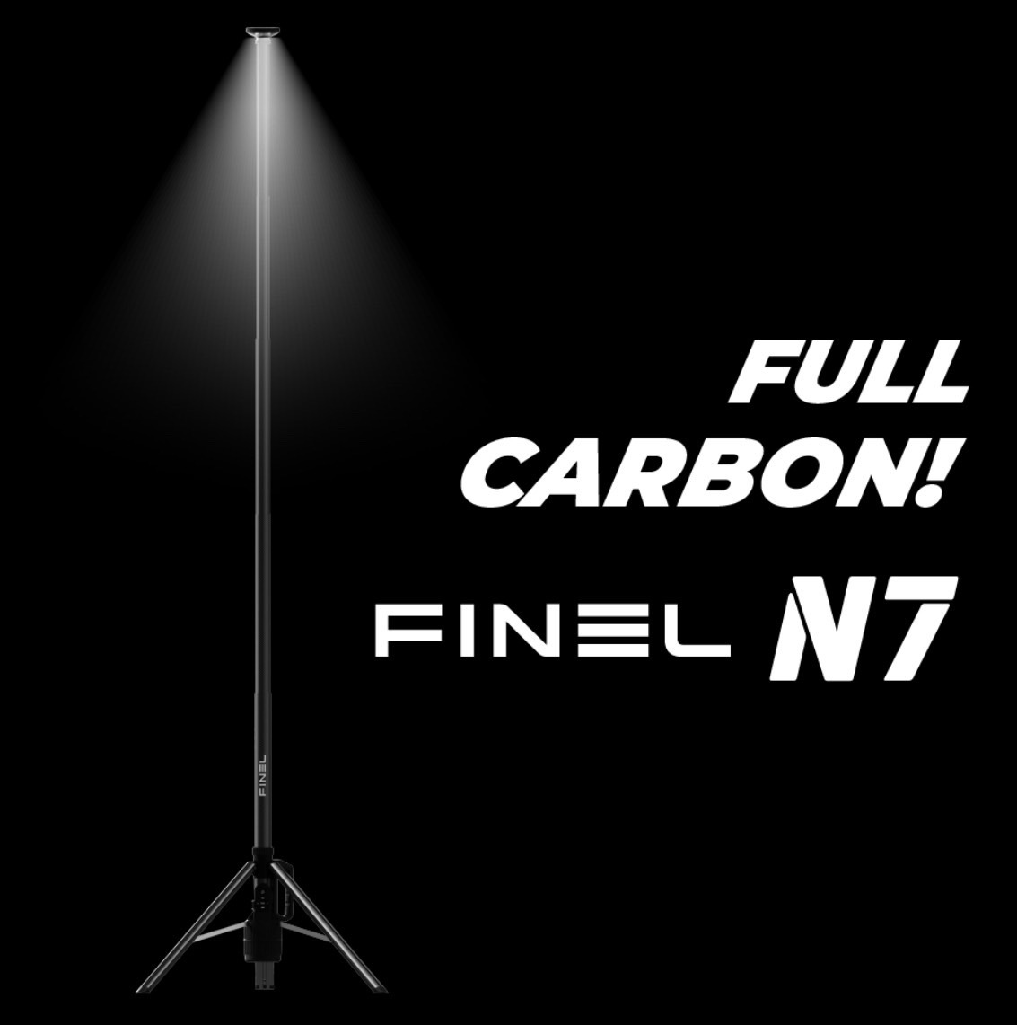 FINEL N7 戶外碳纖照明燈  巨巨根 無線/可遙控/最高250CM