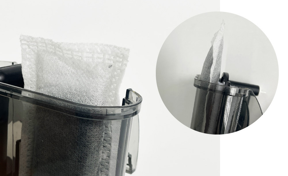 使用前清水沖洗至無黑水即可，放置過濾器內確保水流充分流經