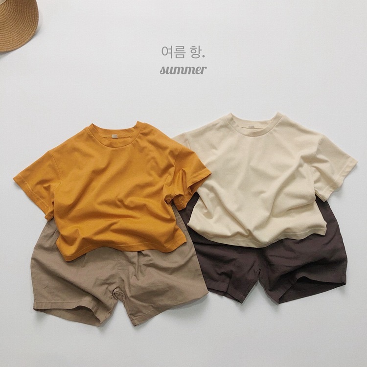 純棉糖果色寬鬆上衣