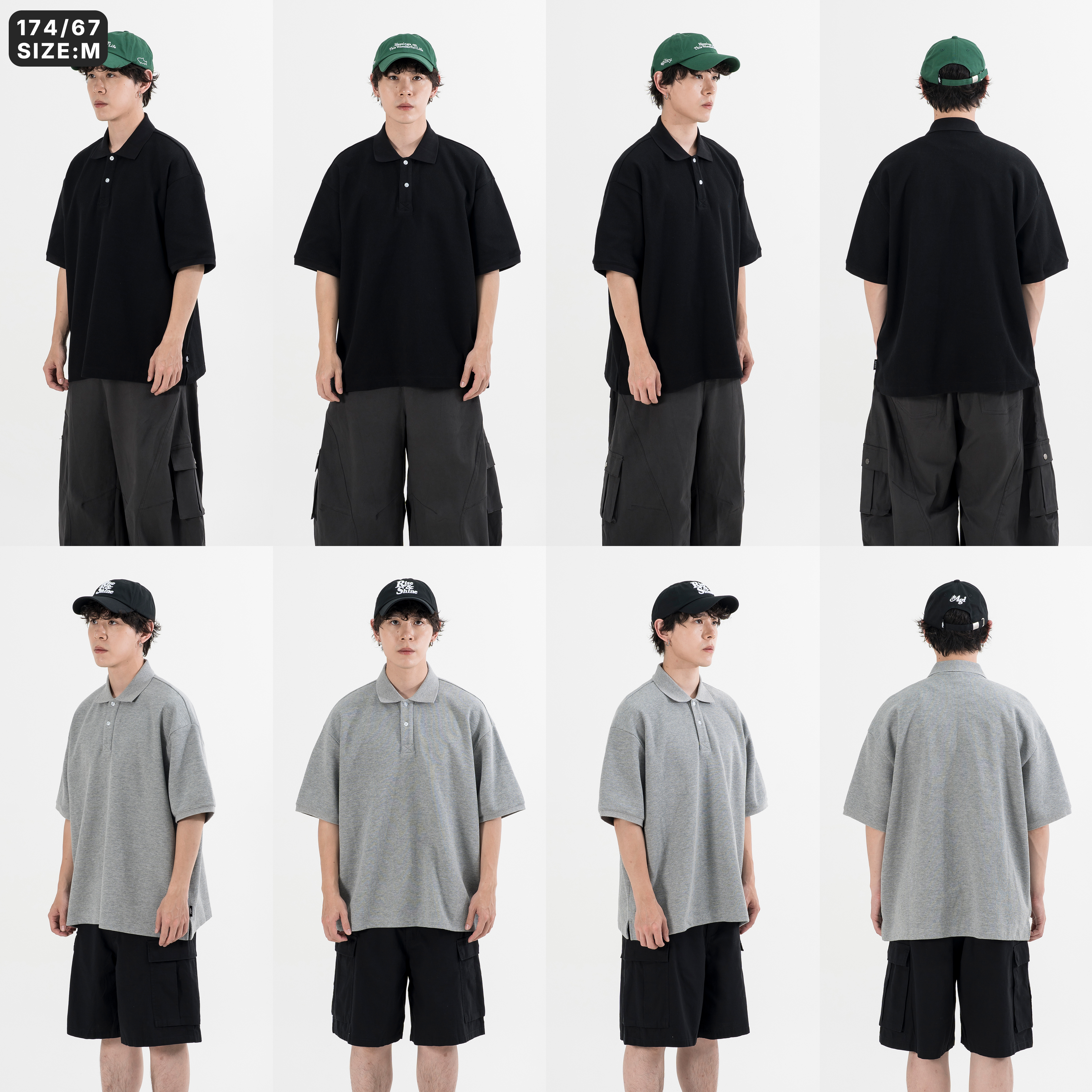 AGILITY Waffle-Knit Polo Shirt 華夫格材質 短袖Polo衫 [WFB]