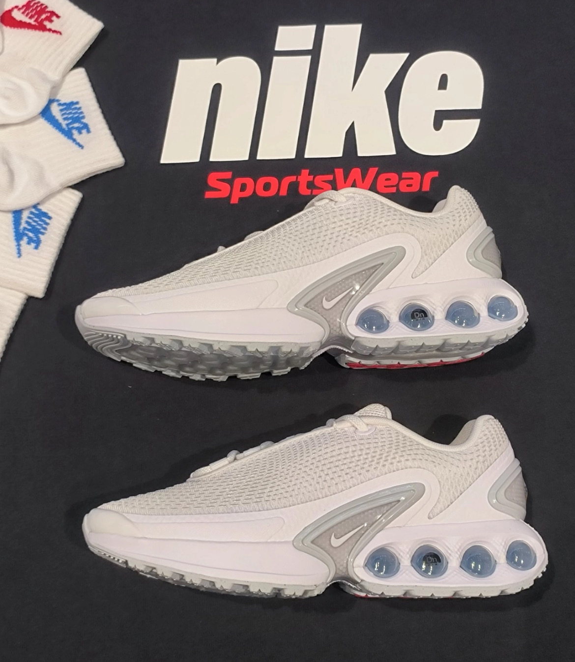 男鞋 NIKE AIR MAX DN 'Metallic Silver' 白灰 復古 氣墊 低筒 運動 休閒鞋【DV3337-101】