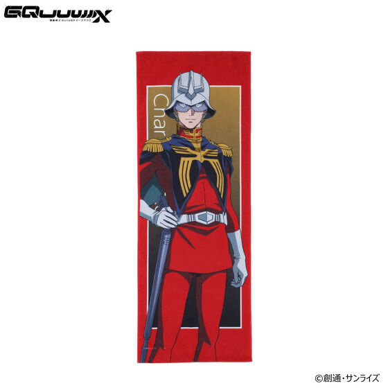 238011 Pbandai 預訂2025/11月 機動戦士Gundam GQuuuuuuX キャラクターイラスト フェイスタオル シャア・アズナブル（毛巾）