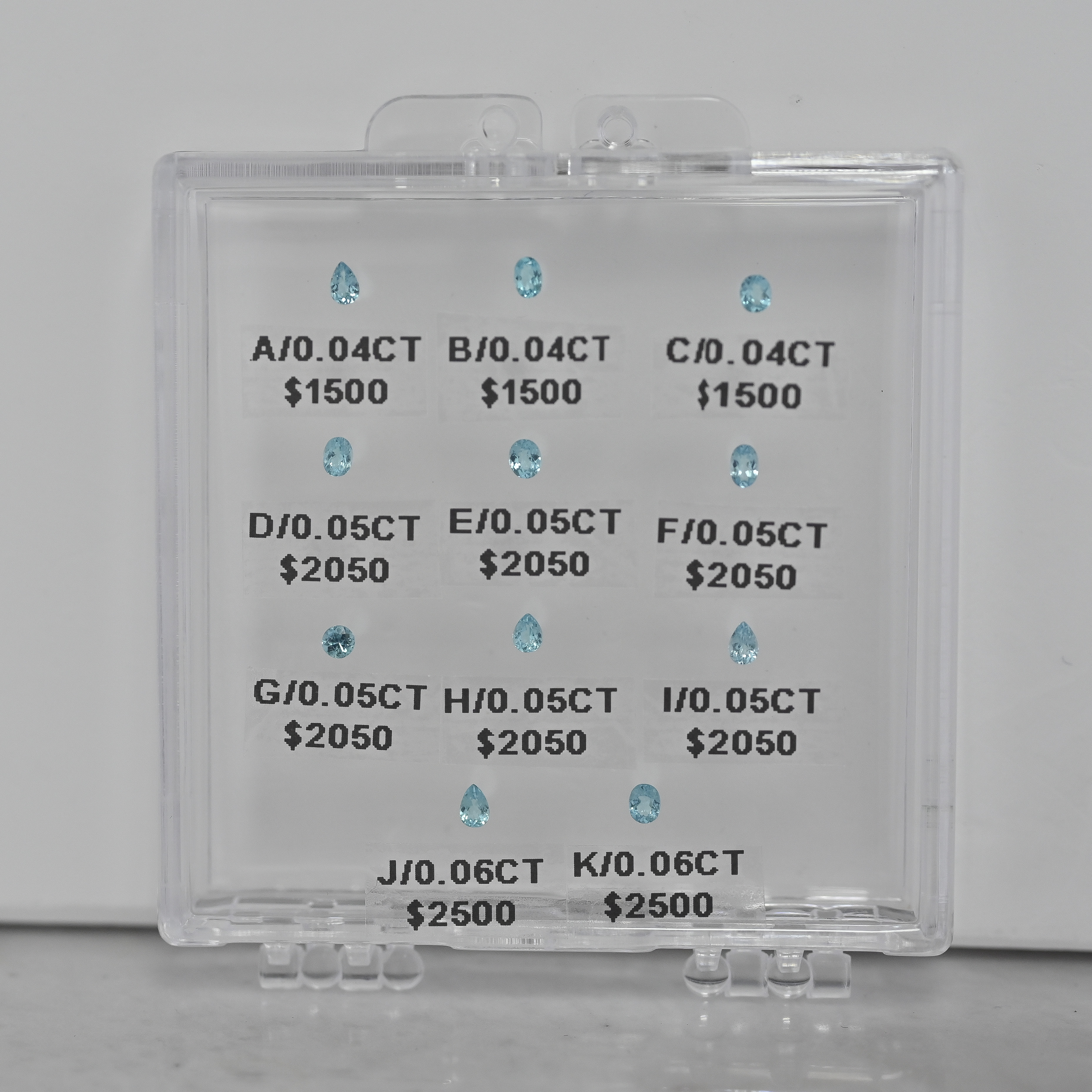 (Set 2) Brazil Paraiba Loose Diamond