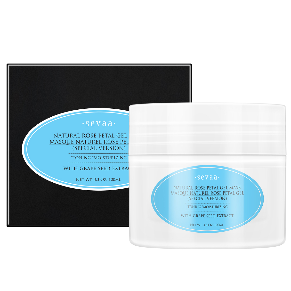 SEVAA玫瑰花瓣保濕面膜(100毫升)【原装正品行貨】