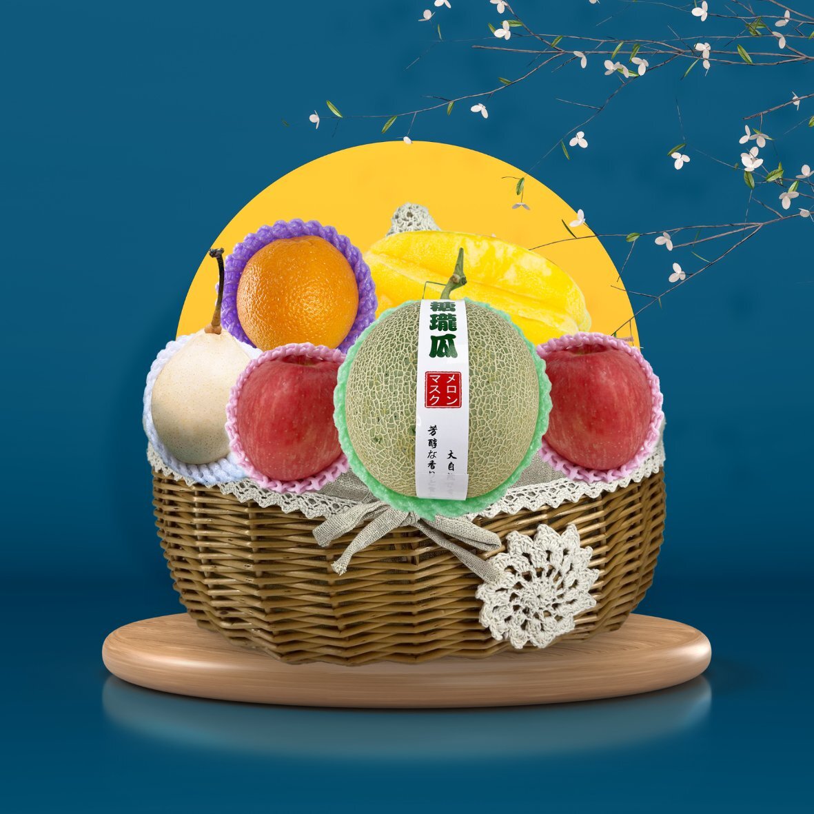 中秋佳品果籃-M613-1