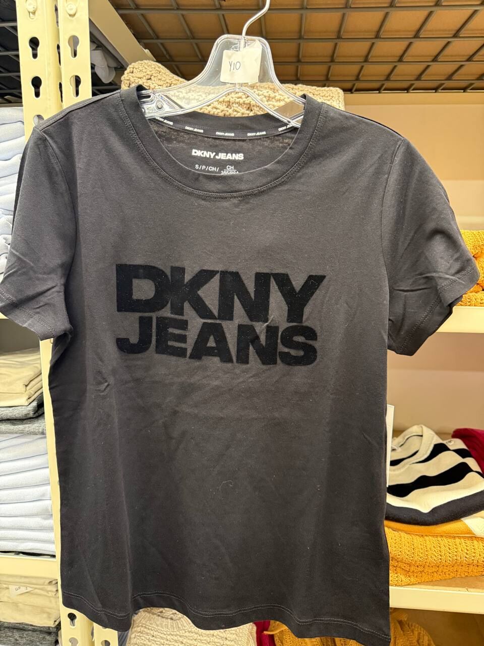[U] DKNY BLK/BLACK T-SHIRT, DJ4T1265-BBL(UD10)