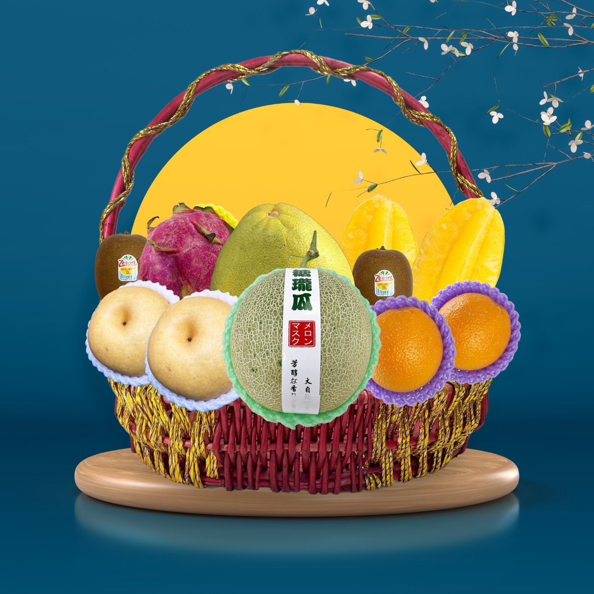 中秋團圓果籃-M613-5