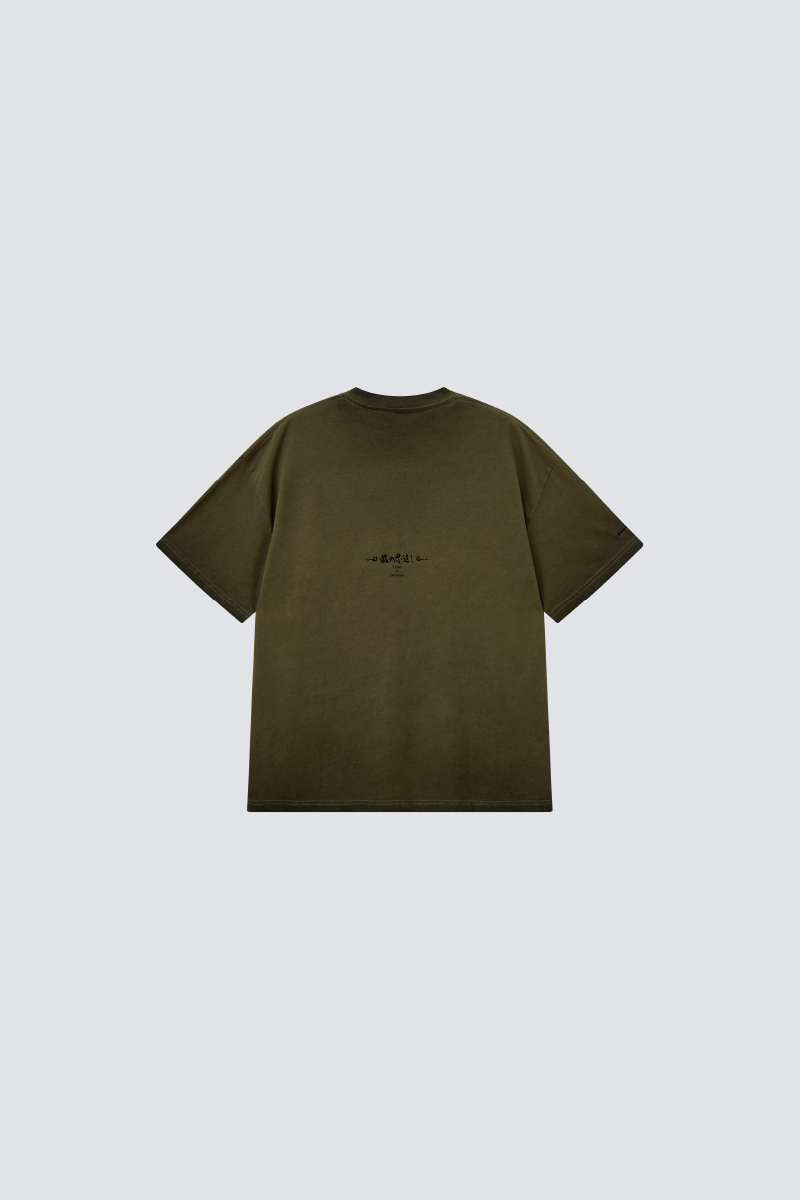 Taking a stroll in Tokyo Washed Tee｜Black｜Hong Kong Original Design