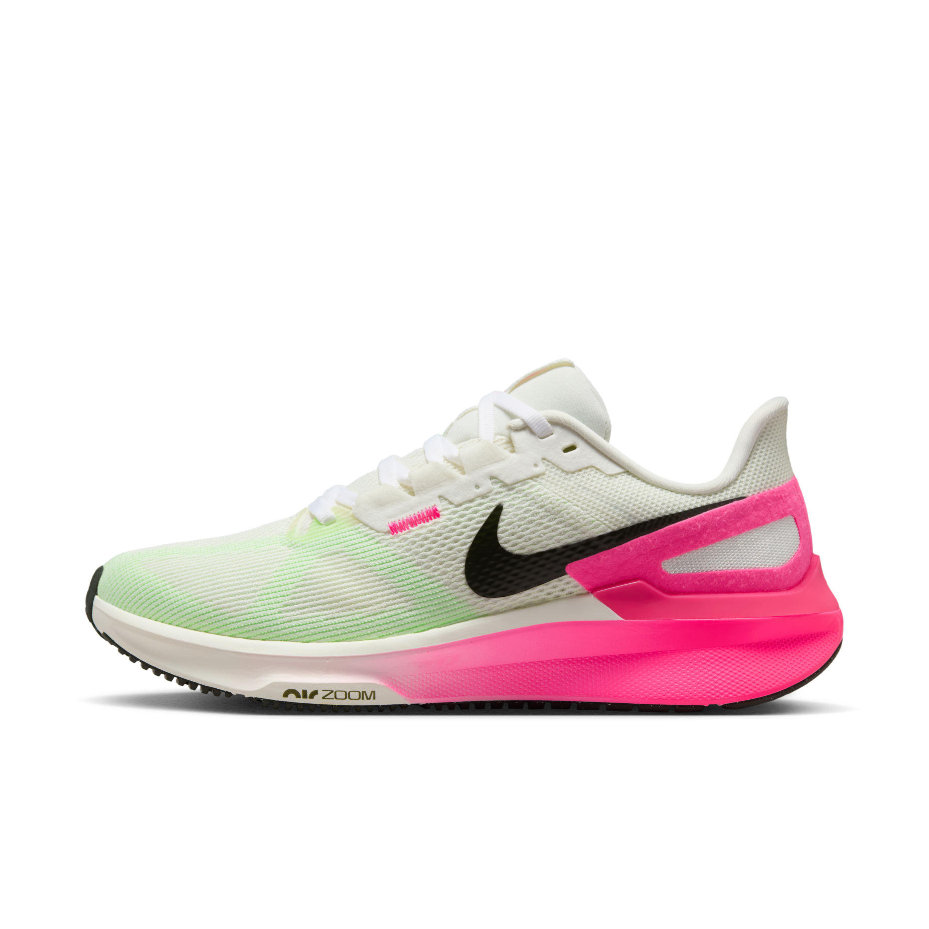 女鞋 NIKE W AIR ZOOM STRUCTURE 25 桃粉綠 緩震 氣墊 訓練 慢跑【IB7452-100】